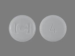 Front and back view of Fentanyl 400 mcg Buccal Tablets UK tablet showing its shape and markings.